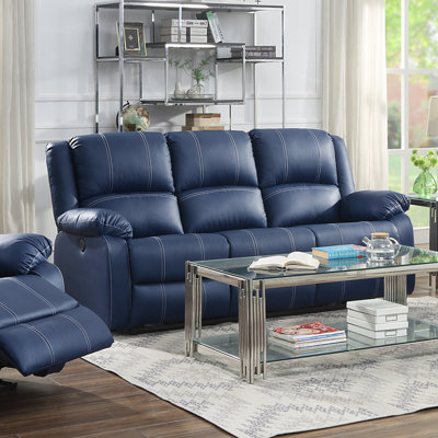 Declan 81.5'' Faux Leather Power Reclining Sofa