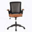 Chaise de bureau avec polyuréthane, pivotant, support lombaire, hauteur réglable, roulettes