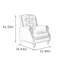 Fauteuil inclinable réglable en similicuir pour balcon-1734255533