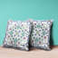 18" X 18" Muted White Blown Seam Floral Indoor Outdoor Throw Pillow-103624543
