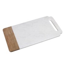 Kitchen Marble Stone Cutting Board - Marble Cutting & Charcuterie Board of 16 x 12 x 0.6 Inches, Non Slip Scratch Resistant Pastry Tray, Rectangular