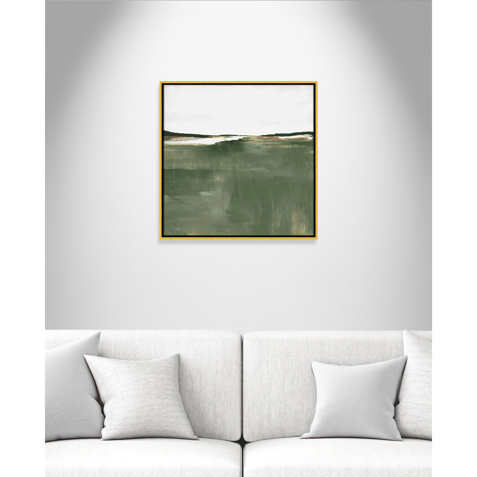 Dauntsey "Green Sea" Print by Isabelle Z, 25.5" H x 25.5" W, Gold
