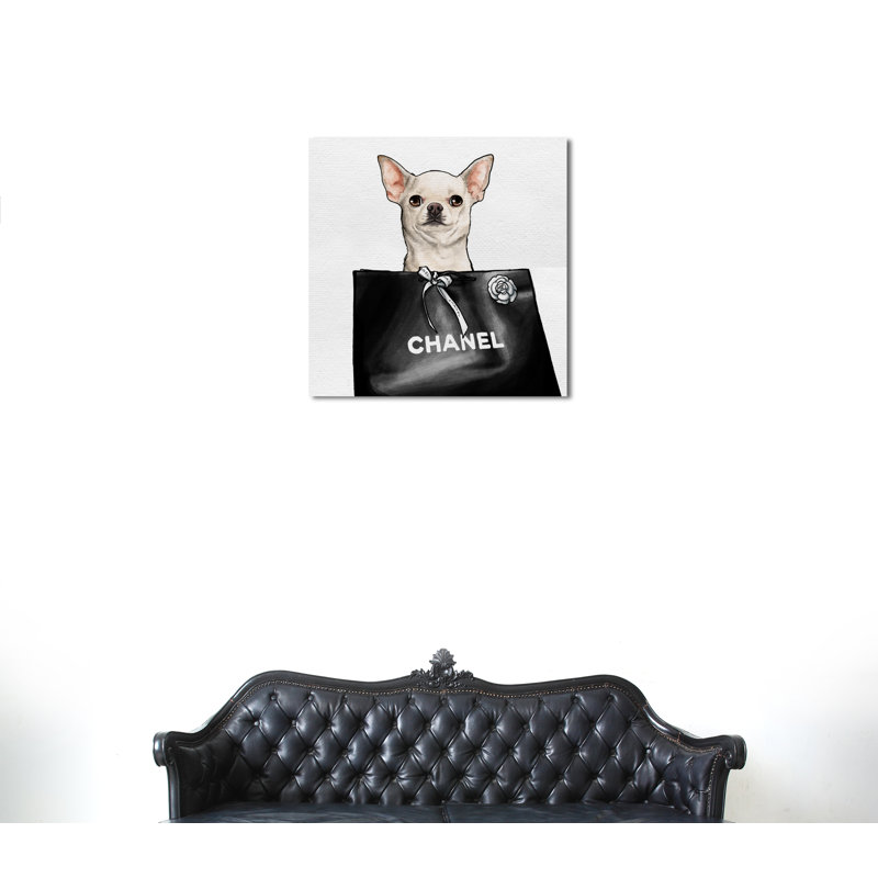 Chihuahua Glam - Impression sur toile, H 40 po x l 40 po