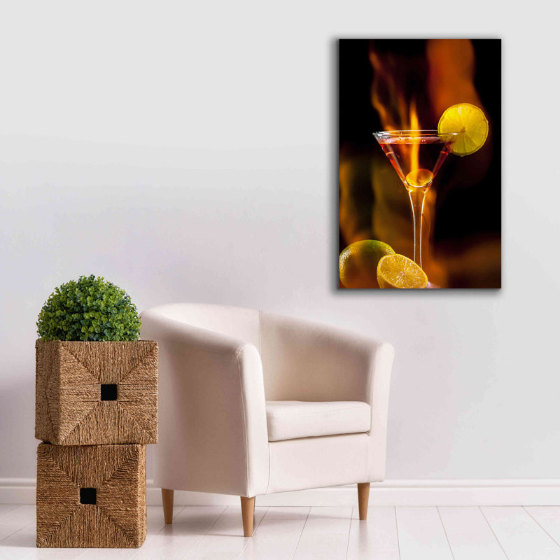 Art mural sur toile Latitude Run® «Flamming Dr» par Epic Portfolio, H 40 po x l 26 po x P 1,5 po