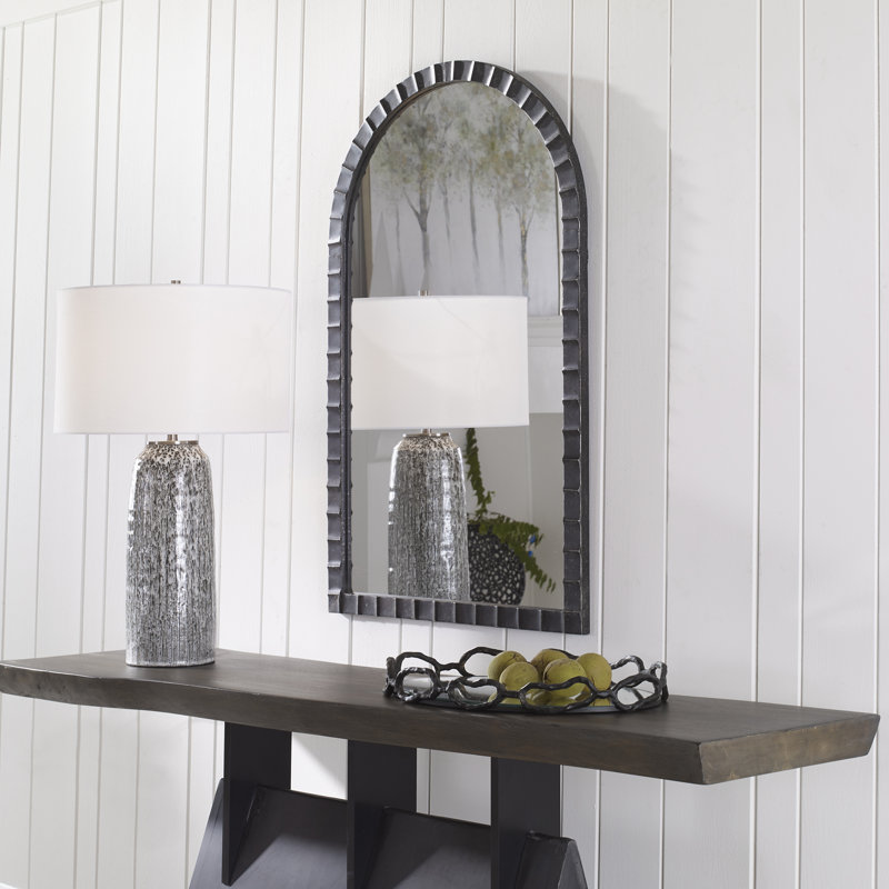 Ceram Metal Arch Wall Mirror