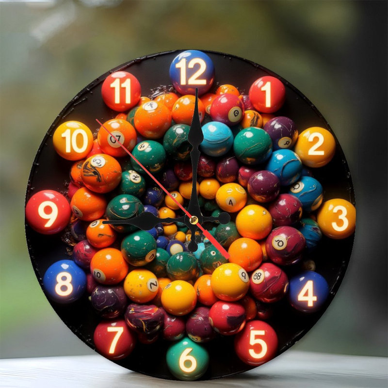 Ensemble coloré de boules de billard colorées de qualité supérieure