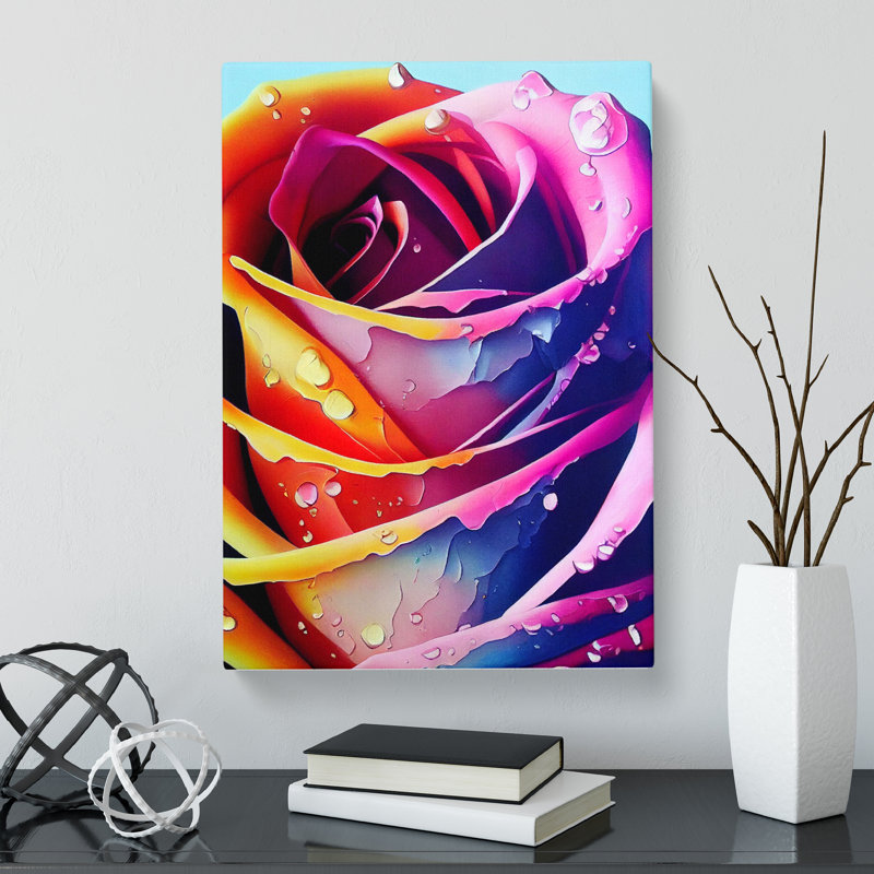 Tunney Rose Flower Vol.2 - Wrapped Canvas, 60cm H x 40cm W