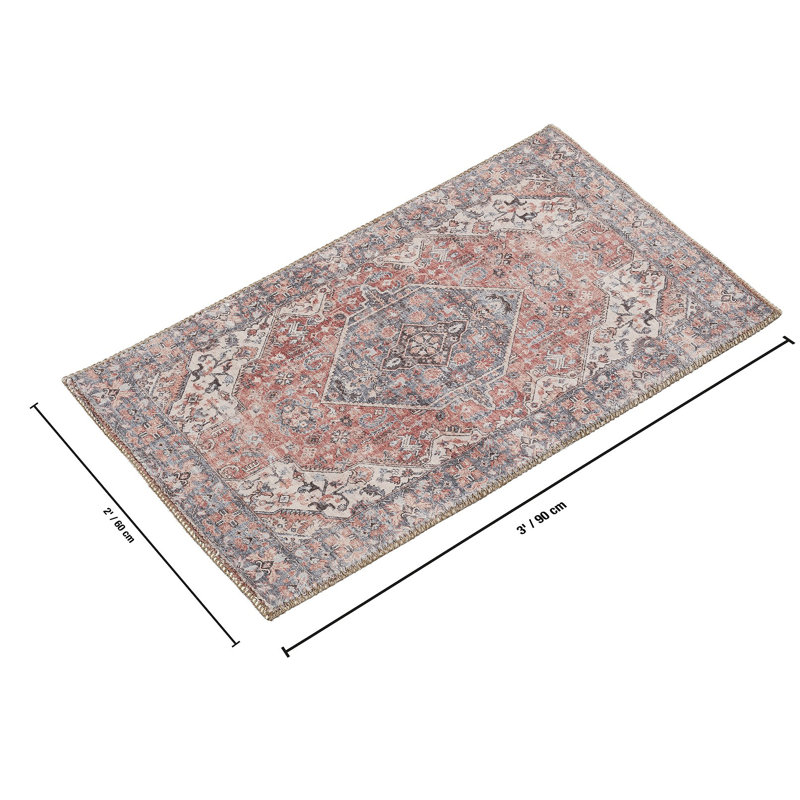 Tapis rose Majestic, Rectangulaire 2 pi x 3 pi