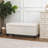Bercume 42" W Ribbed Upholstered Lift Top Storage Ottoman Bench-1925492956
