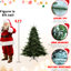 Arbre de Noël de 7 pi, 2257 pointes, pe / mixte, conception à base large pour les centres de table, structure à charnières réduit le temps d'installation, stabilité du support en métal, arbre de 65 po de largeur, 7,1 lb, grands espaces, branches rapides