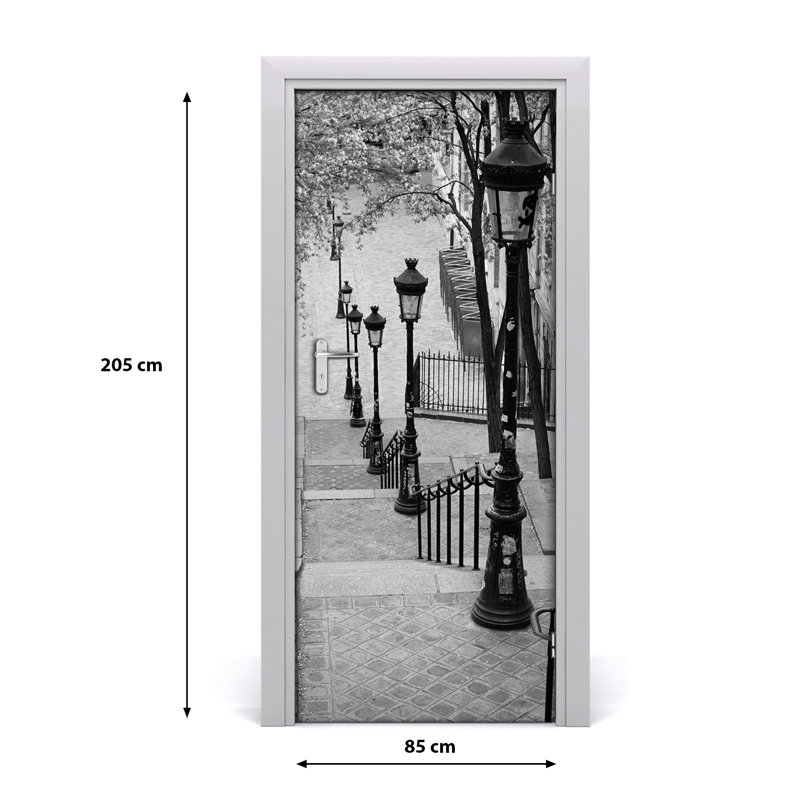 Stairs Adhesive Door Decal