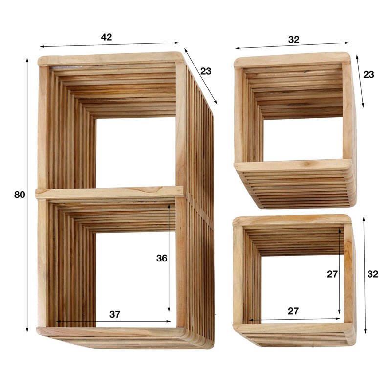 Holdingford Solid Wood Floating Shelf