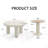 Circular Coffee Table Set Easy Assembly For Living Room
