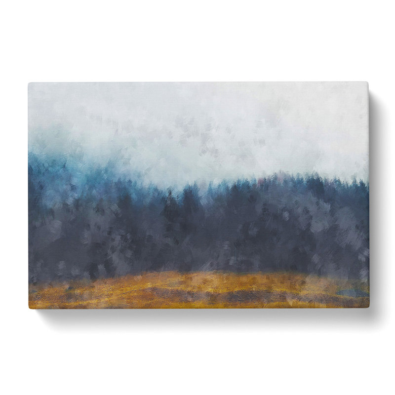 Forest Fog Painting - Wrapped Canvas, 40cm H x 60cm W x 3cm D