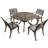 Casperson Ornate Mesh Lattice 5 Piece Dining Set