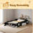 Full Size Race Car-Shaped Platform Bed With Wheels-944973487