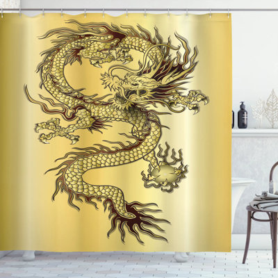 Ourir Mixed Shower Curtain with Hooks Included