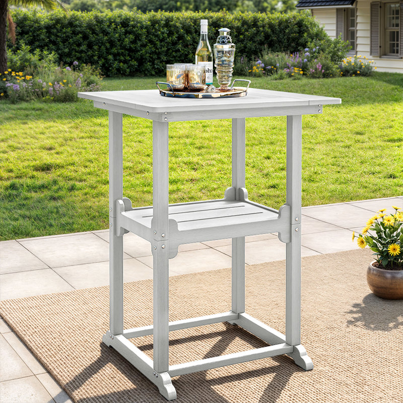 Table de patio carrée Pennington Cedartown, Blanc