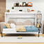 Lit escamotable en bois avec tablettes intégrées-2062269892-2060741104