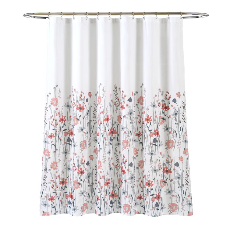 Floral Shower Curtain Dahlia Chrysanthemum Flowers Bath -   Brown  shower curtain, Small shower remodel, Floral bathroom decor