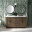 60" Double Bathroom Vanity Base Only-2122814302