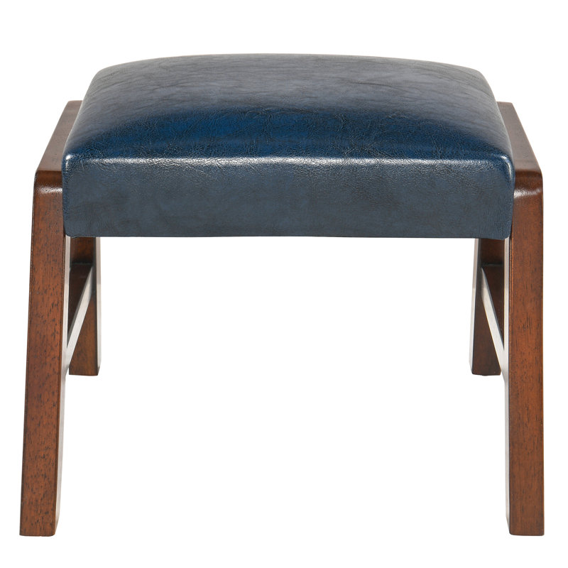 Repose-pieds pour salon Mid-Century moderne, Bleu