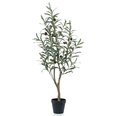Emerald Artificial Olive Tree 90cm in Plastic Pot