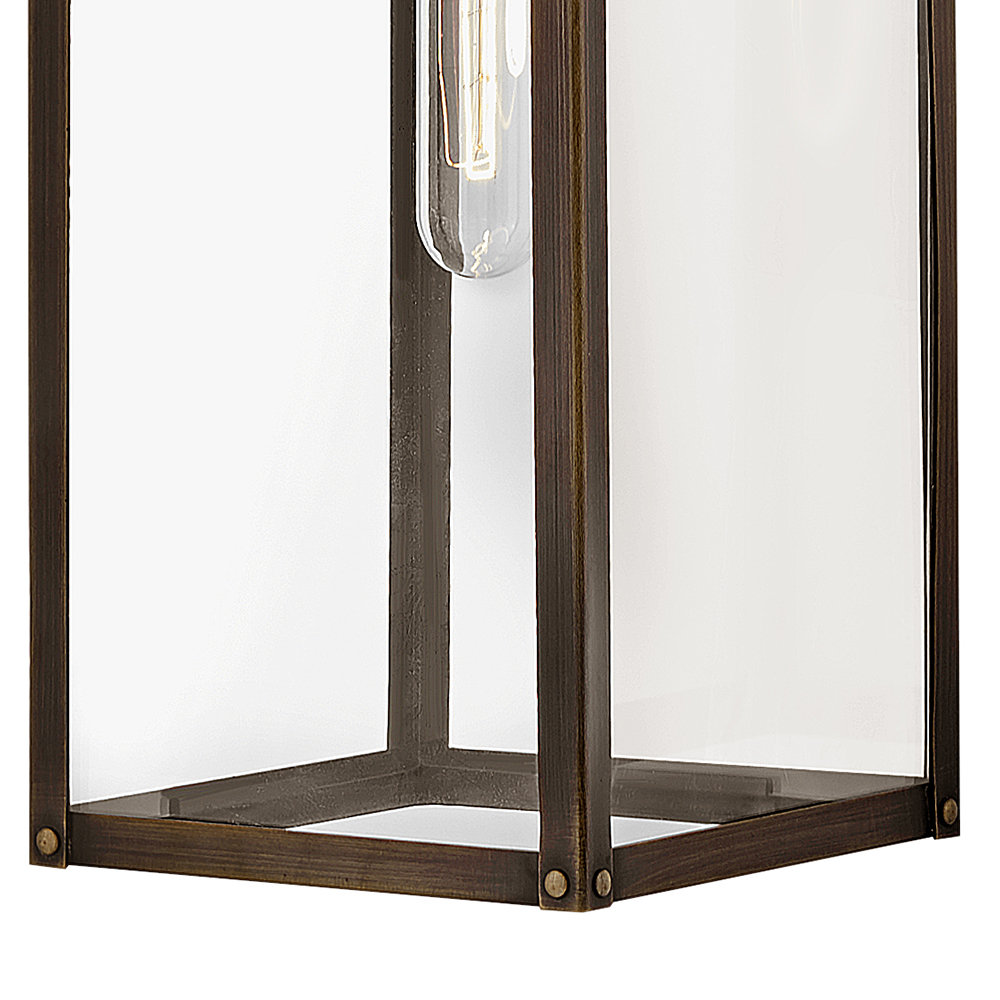 Caliana Single Light Outdoor Wall Light, Burnished Bronze, 18.5" H x 6" W x 9" D