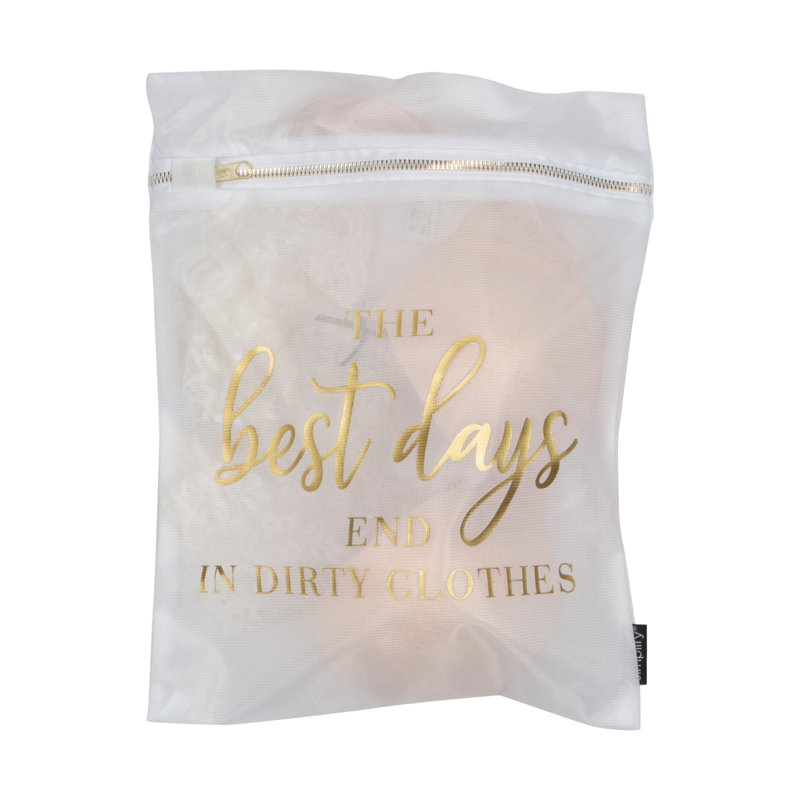 Mesh Wash Bag, Gold