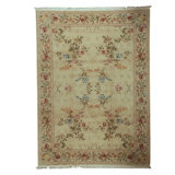 Wool Floral Area Rug