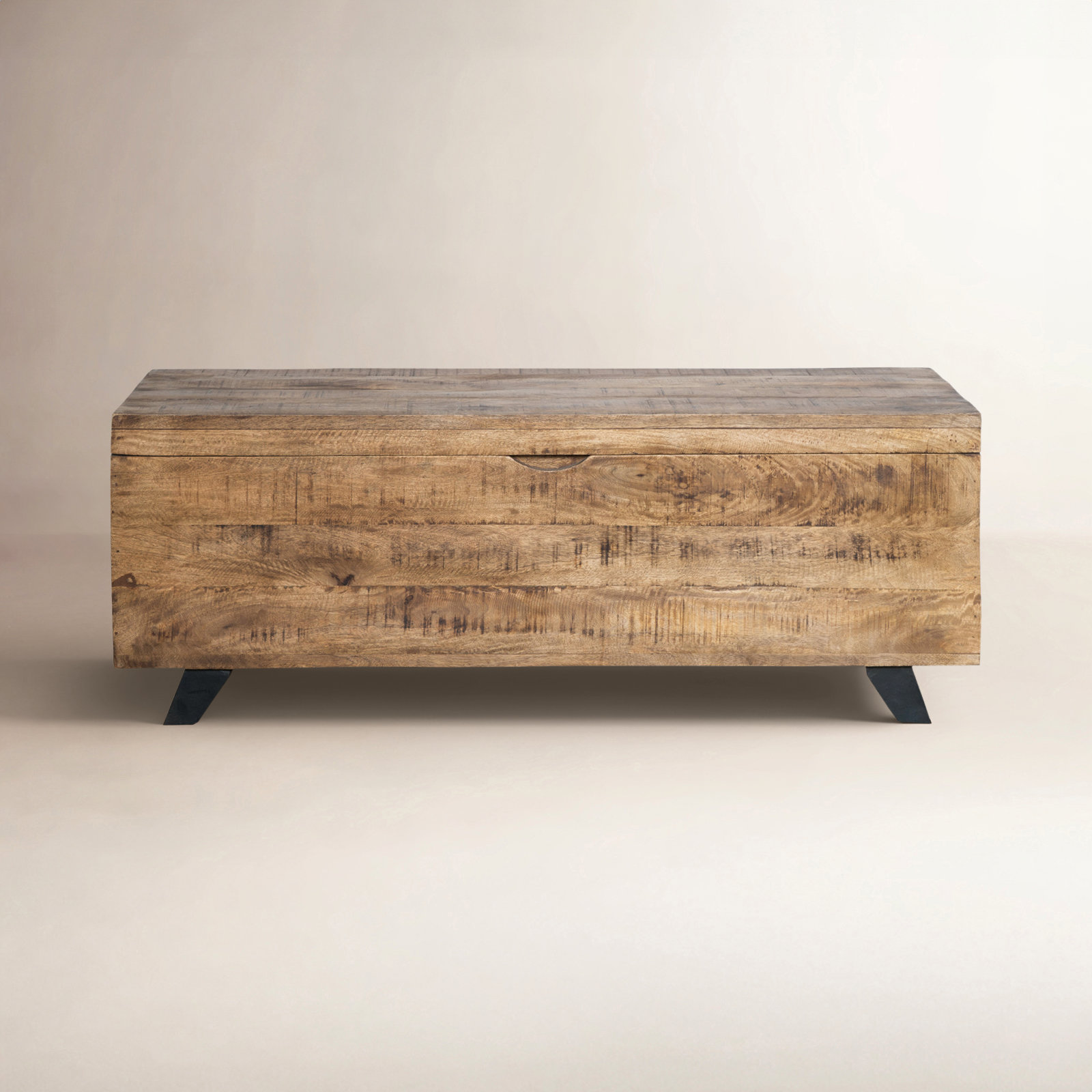 Balderas Lift Top Sled Coffee Table with Storage, Natural Brown