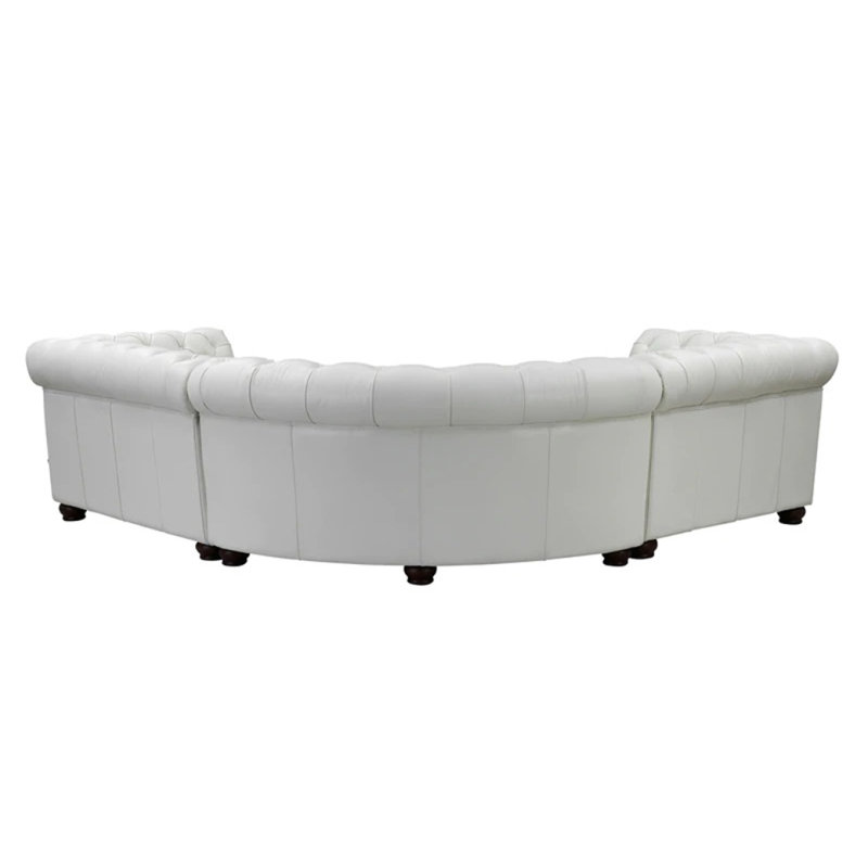Canapé modulaire moderne en cuir Aliso