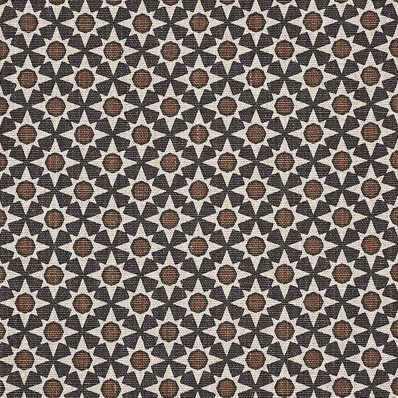 Tissu Serendipity, Cendre / caramel