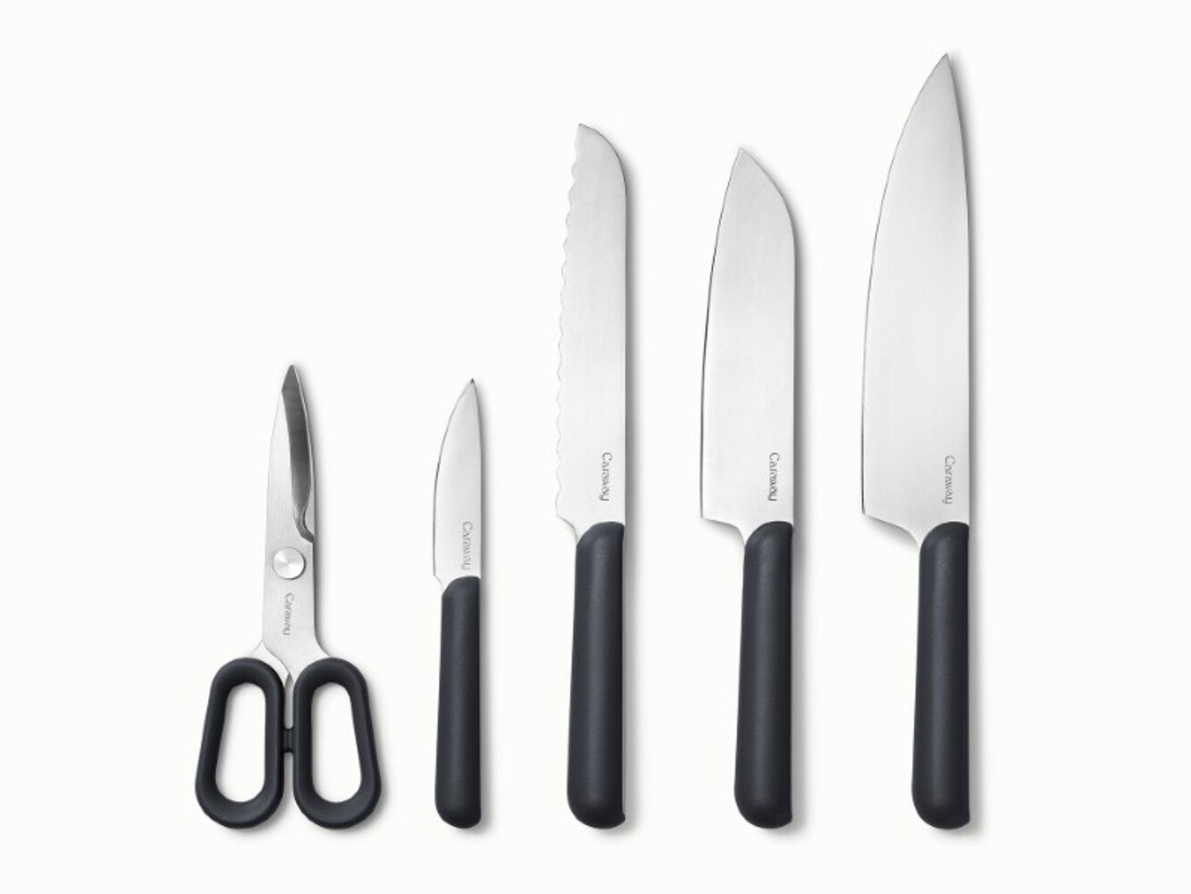 Caraway 14-Piece Knife and Utensil Set, Charcoal