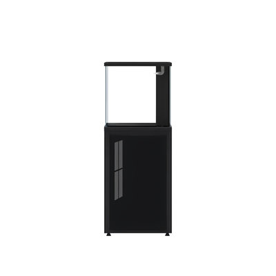 Black Compact Ultra-Clear Glass Bottom-Filtration Aquarium
