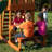 Backyard Discovery Tucson Cedar Wood Swing Set with Wave Slide, Play Deck, Rock Wall Ladder, and Snack Bar Window