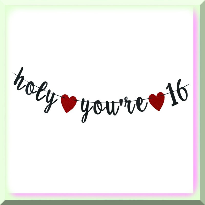 Bee Theme Welcome Banner with Glitter