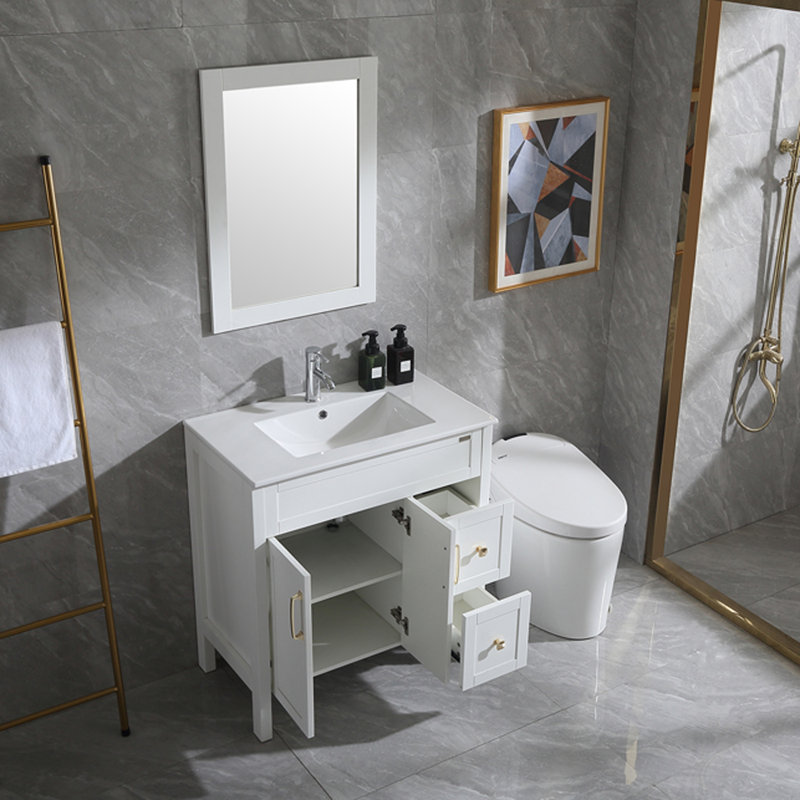 Meuble-lavabo simple 32 po avec miroir et lavabo