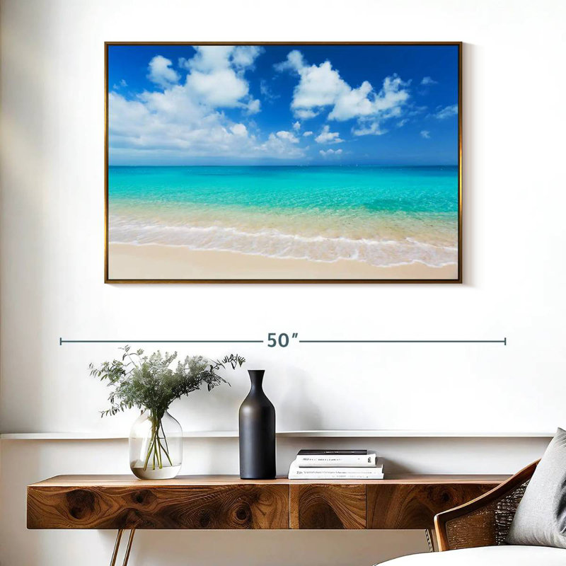 Un Aykhan, Cadre flottant doré, 40 po x 27 po