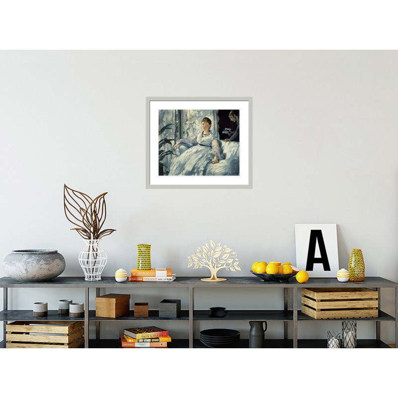 Reading by Framed Giclee Print, 23.5" H x 27.28" W