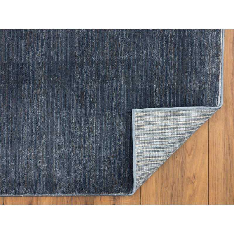Tapis bleu marine Afrika, Rectangle 5 pi 3 po x 7 pi 5 po