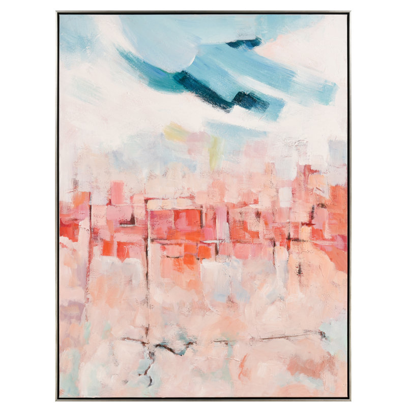 «Skyline Hues», art mural encadré