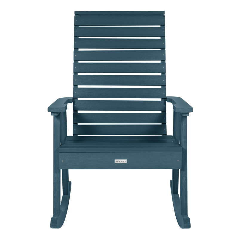 Chaise berçante en plastique Midwest, Bleu Nantucket
