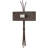 Ramus Steel Flush Mounted Sconce