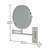 Agace Aluminium Circle Mirror-1126358267