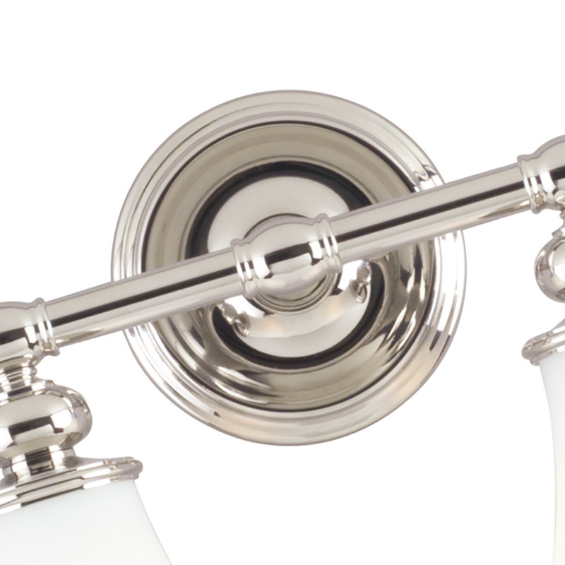 Weston 2 - Light Vanity Light, Polished Nickel