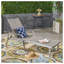 Chaise longue d'extérieur en aluminium Oxton