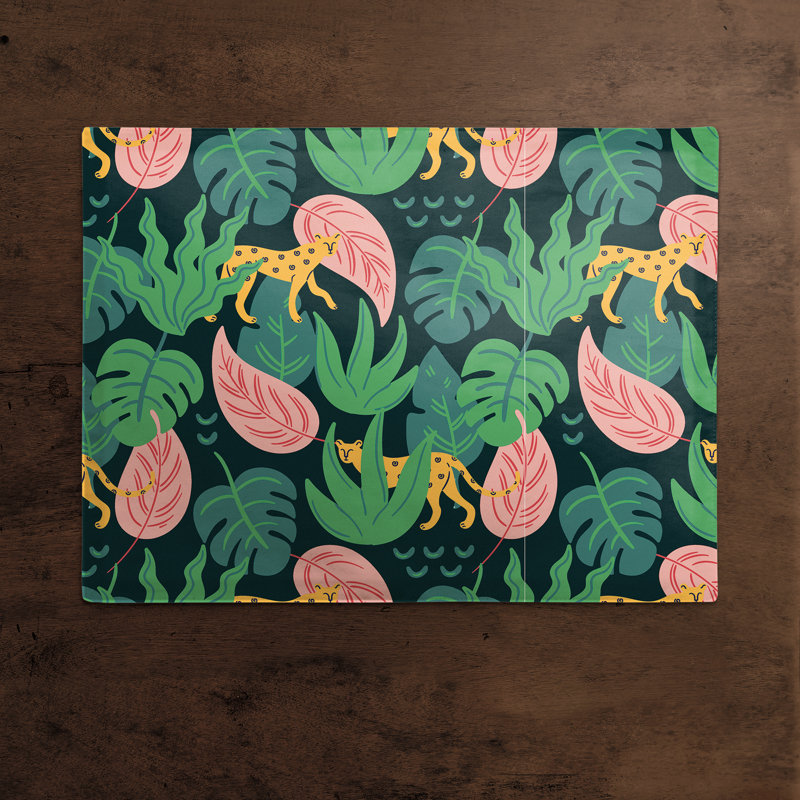 Napperon en coton 14 "Tropical Cheetahs