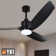 Genson Smart Black 3-Blade Led Lighted Ceiling Fan With Remote