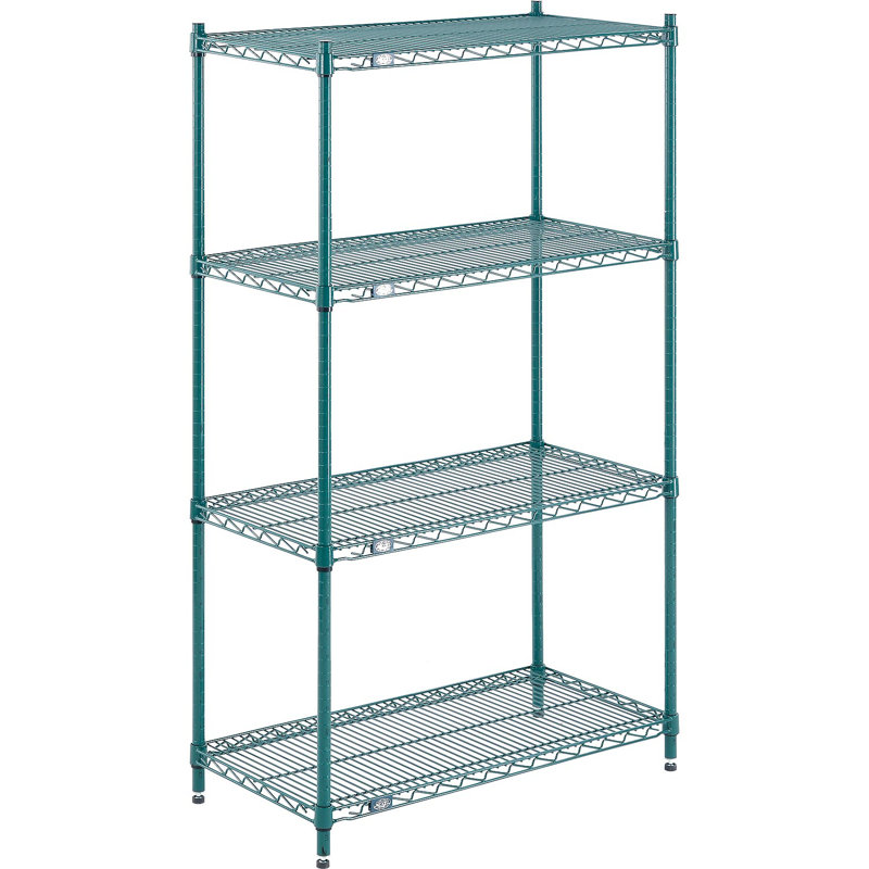 Étagère de démarrage, Polyester vert, H 63 po x l 36 po x P 18 po